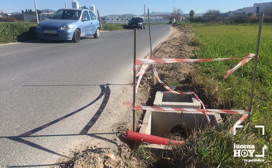 Obras de la red de alumbrado en Camino de Torremolinos Obras de la red de alumbrado en Camino de Torremolinos