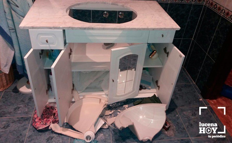 Los ladrones destrozaron los sanitarios solo para hacerse con las griferías Los ladrones destrozaron los sanitarios solo para hacerse con las griferías