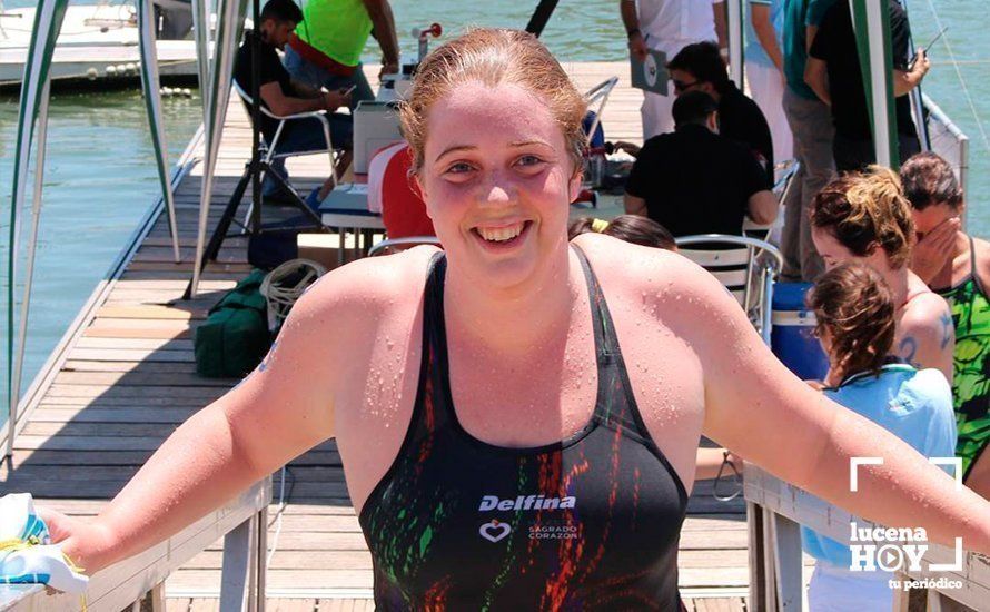 Elia Cuenca, tras su participación en el Campeonato de Andalucía de aguas abiertas Elia Cuenca, tras su participación en el Campeonato de Andalucía de aguas abiertas