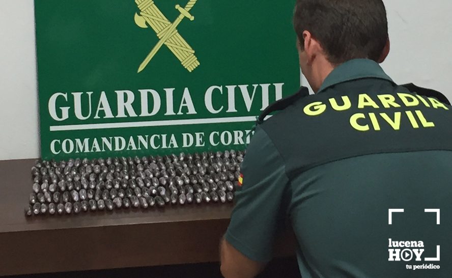 Droga incautada por la Guardia Cviil en este operativo Droga incautada por la Guardia Cviil en este operativo