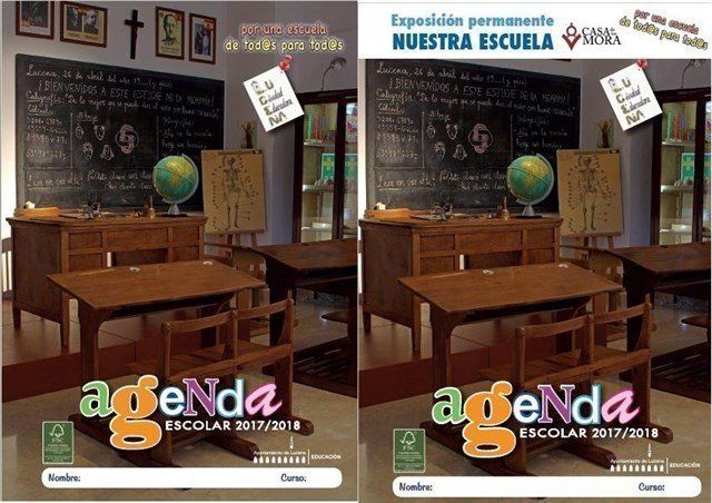 Fotomontaje con la portada original y la propuesta con pegatina, ahora descartada. Fotomontaje con la portada original y la propuesta con pegatina, ahora descartada.