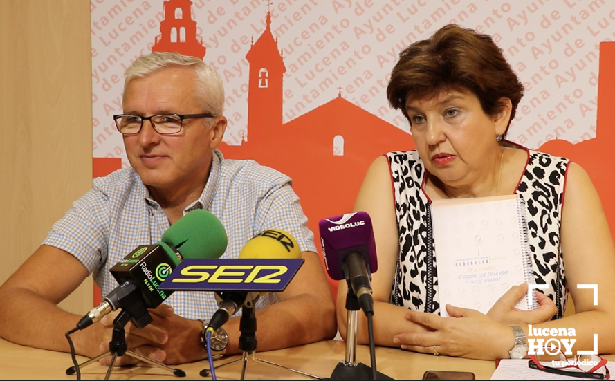 José Cantizani y Encarnación Camacho, esta mañana en sala de prensa José Cantizani y Encarnación Camacho, esta mañana en sala de prensa