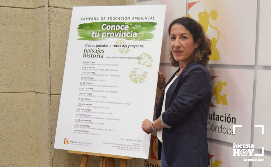 LA delegada de Medio Ambiente en la institución provincial, Auxiliadora Pozuelo LA delegada de Medio Ambiente en la institución provincial, Auxiliadora Pozuelo