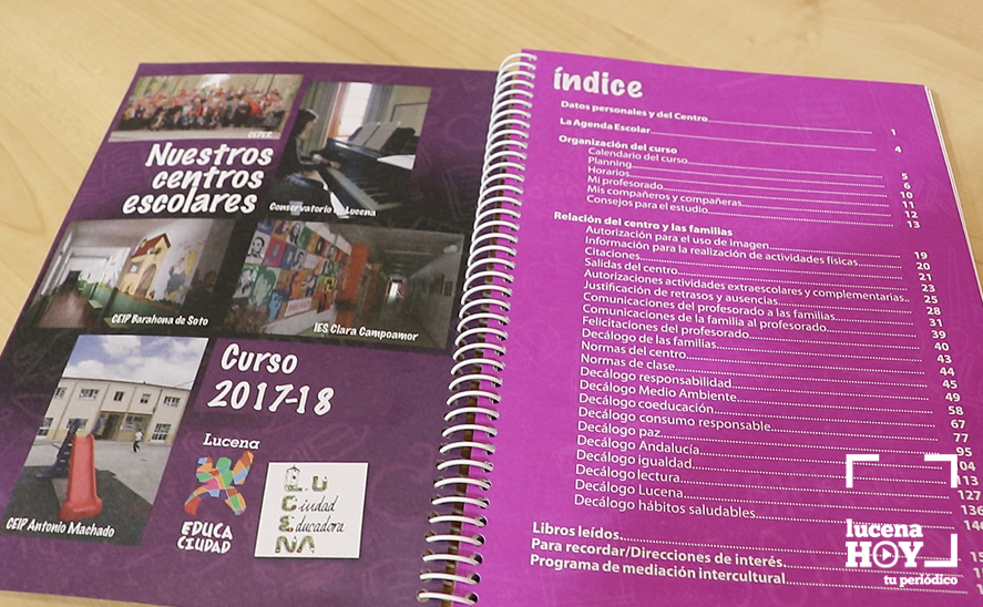 Páginas interiores de la Agenda Escolar 2016-7 Páginas interiores de la Agenda Escolar 2016-7