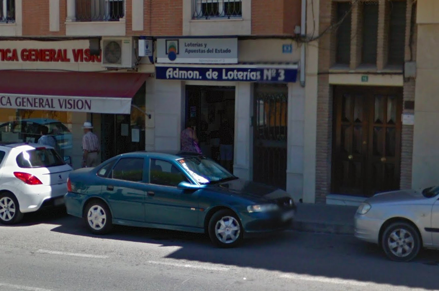 Administración de Loterías nº 3, que ha sellado el boleto premiado Administración de Loterías nº 3, que ha sellado el boleto premiado