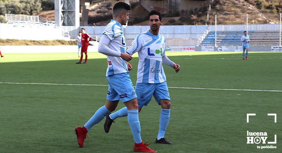 Henares y Carmona, sus goles han dado hoy tres valiosos puntos al 'Ciudad de Lucena' Henares y Carmona, sus goles han dado hoy tres valiosos puntos al 'Ciudad de Lucena'