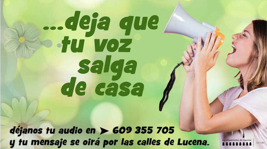 Una iniciativa de la delegación de Cultura pretende que la voz de los vecinos de Lucena llené de sonido calles y plazas