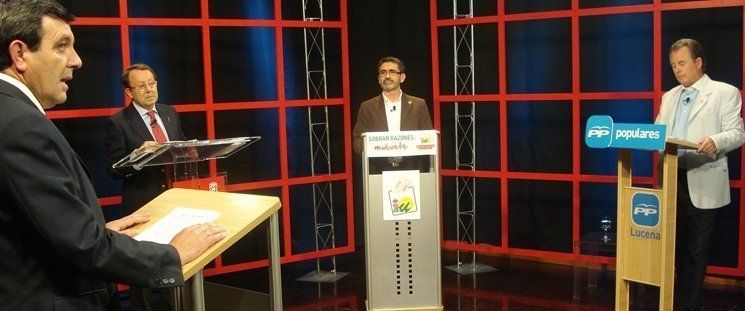 Así vimos a los candidatos en el debate de Videoluc TV