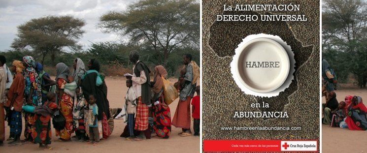 La biblioteca expone 'Hambre en abundancia' de Cruz Roja