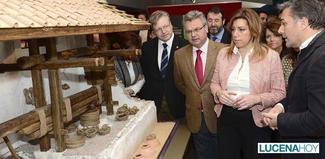 Puente Genil: La presidenta de la Junta, Susana Diaz visita el yacimiento romano de Fuente Álamo