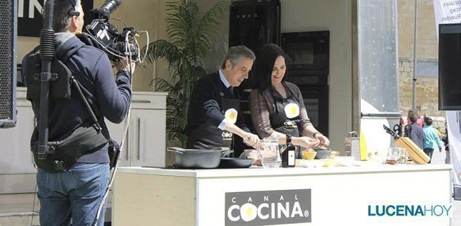 'Canal Cocina' visita Lucena con el alcalde como anfitrión y cocinero (fotos)