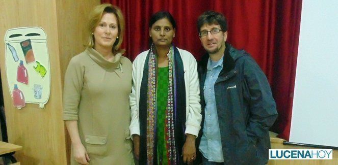 Sheeba Baddi viaja hasta Lucena para concienciar sobre la labor de la Fundación Vicente Ferrer