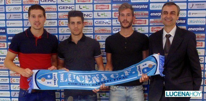 Antonio Vega, Edu Chía y Vicente Calonge afrontan un reto en Lucena CF