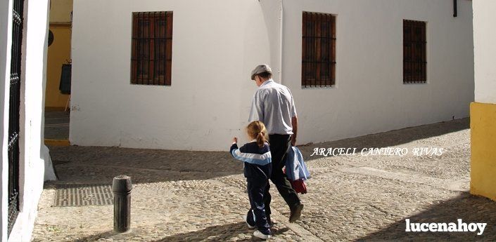 "Su primera mochila", por Araceli Cantero