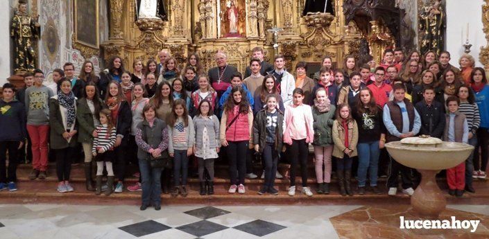 El obispo inicia su visita pastoral en Lucena. Hoy ha visitado el ayuntamiento (fotos)
