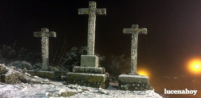 La Sierra de Aras se cubre se blanco con la primera nevada del año (fotos)