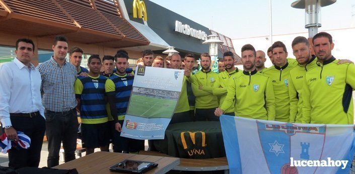 McDonald's ayudará a la plantilla del Lucena CF a través de la venta de McMenús