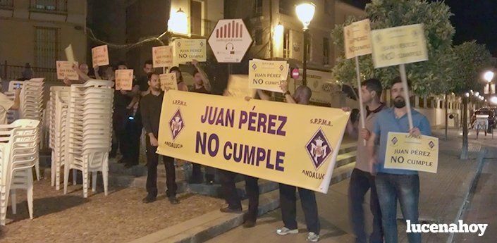 El SPPME denuncia "insultos" mientras se manifestaban por parte de los asistentes a un mitin del PSOE