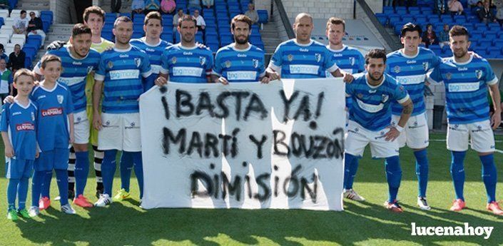 La plantilla del Lucena denuncia las seis nóminas impagadas ante la AFE y rehúsa negociar con la directiva