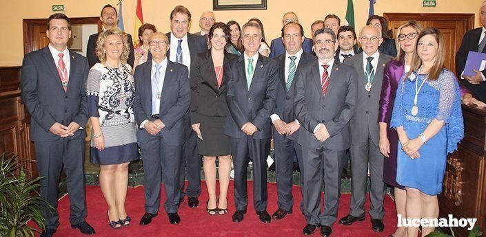 Juan Pérez es reelegido como alcalde de Lucena con los votos de PSOE e IU (fotos)