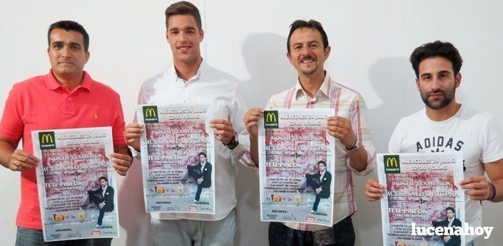 Tete Pineda es el protagonista de la primera noche flamenca de McDonald's Lucena
