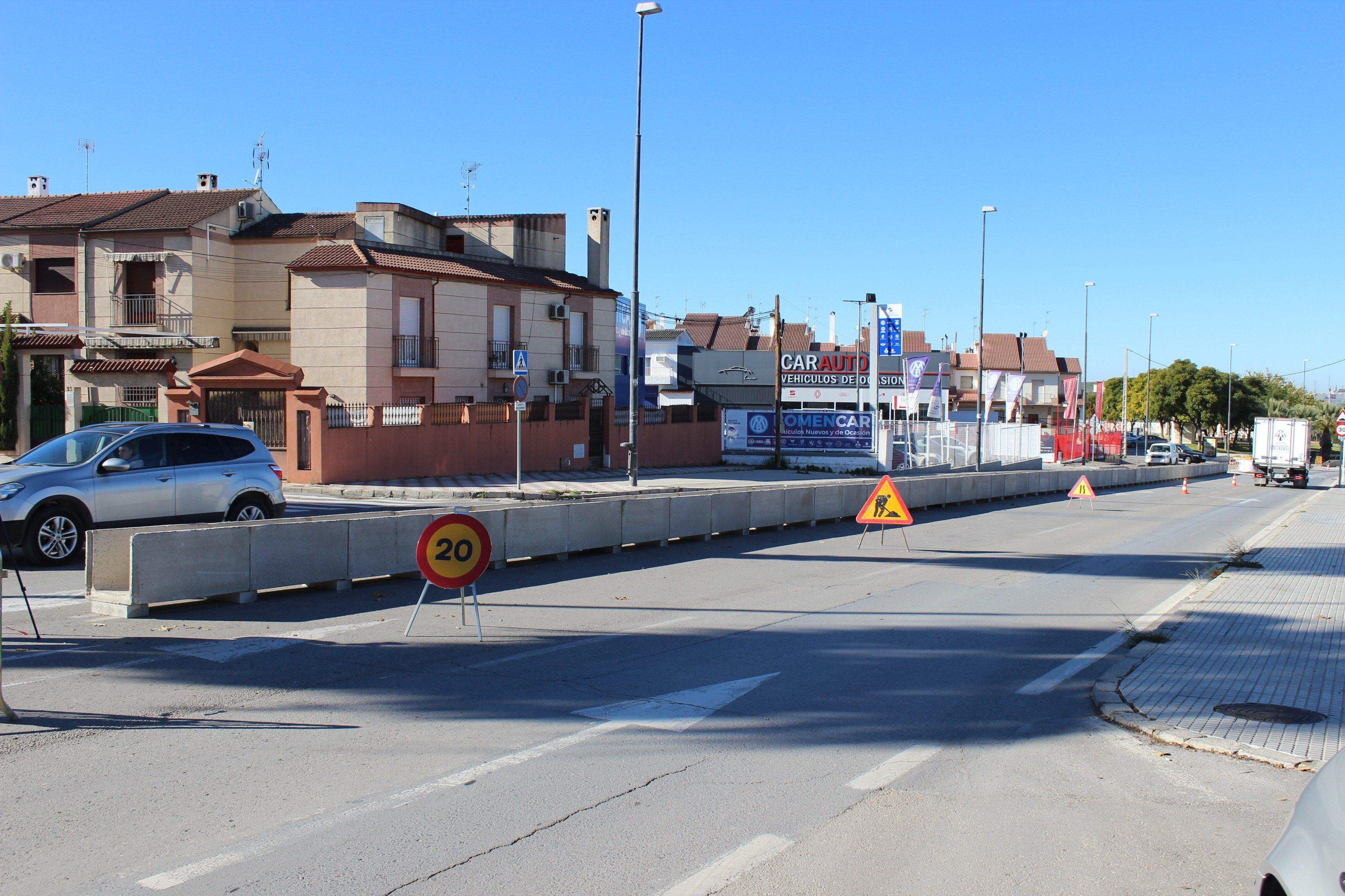 Estado de las obras en la avenida Miguel Cuenca Valdivia