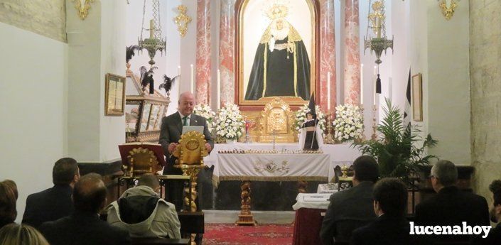Jesús Díaz inicia su etapa como hermano mayor de la Soledad apelando "a la fraternidad y a la responsabilidad"