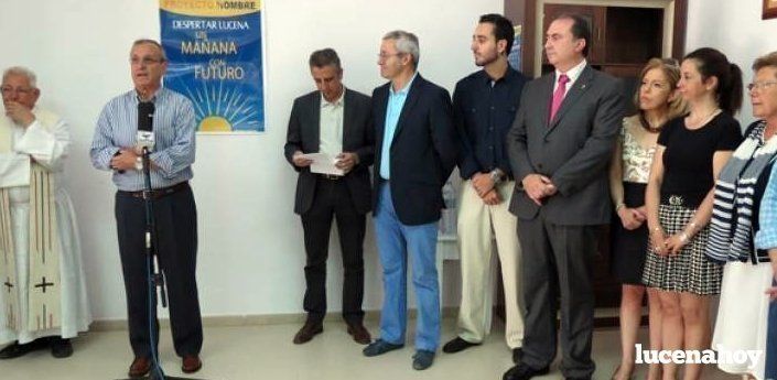 Imagen retrospectiva de la inauguración de la sede de "Despertar" en el complejo de Los Santos. Archivo LucenaHoy Imagen retrospectiva de la inauguración de la sede de "Despertar" en el complejo de Los Santos. Archivo LucenaHoy
