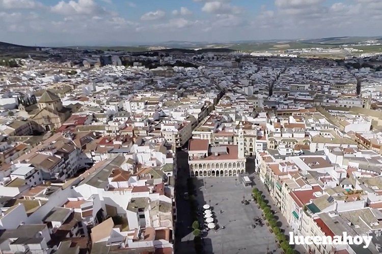Vista aérea del centro de la ciudad Vista aérea del centro de la ciudad