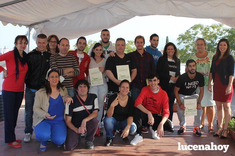 Participantes en esta tercera edición del curso de huertos domésticos Participantes en esta tercera edición del curso de huertos domésticos