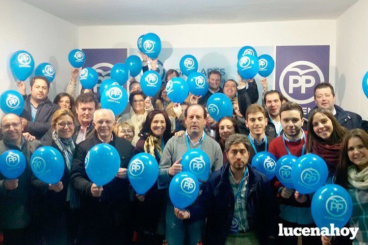 Alegría en la sede del PP por la victoria en estos comicios Alegría en la sede del PP por la victoria en estos comicios