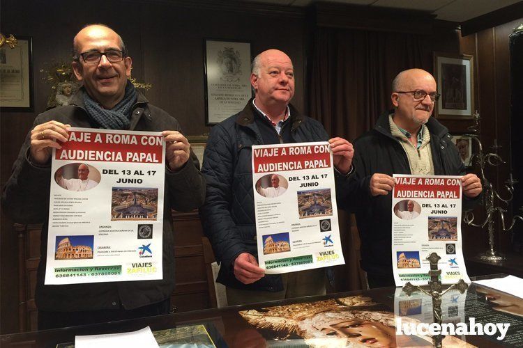 José Pedro Moreno, Jesús Díaz y Francisco García durante la presentación del viaje José Pedro Moreno, Jesús Díaz y Francisco García durante la presentación del viaje