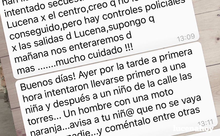 Algunos de los mensajes que circulan por las redes sociales y que han provocado la alarma ciudadana Algunos de los mensajes que circulan por las redes sociales y que han provocado la alarma ciudadana