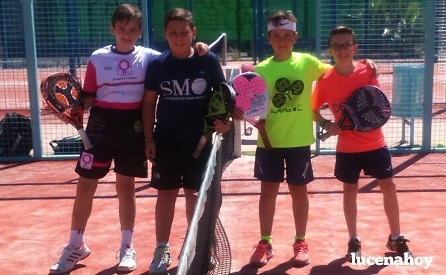 Miki Sánchez, a la izquierda, junto a su compañero, en la final del provincial. Miki Sánchez, a la izquierda, junto a su compañero, en la final del provincial.