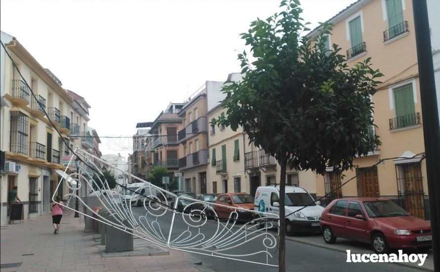 Arco de luz sobre descolgado sobre la calzada esta mañana. Foto: Cedida Arco de luz sobre descolgado sobre la calzada esta mañana. Foto: Cedida
