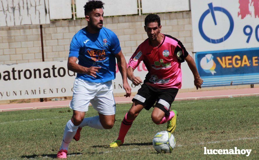 David Carmona, autor del gol -de penalti- del Ciudad de Lucena. ARCHIVO David Carmona, autor del gol -de penalti- del Ciudad de Lucena. ARCHIVO