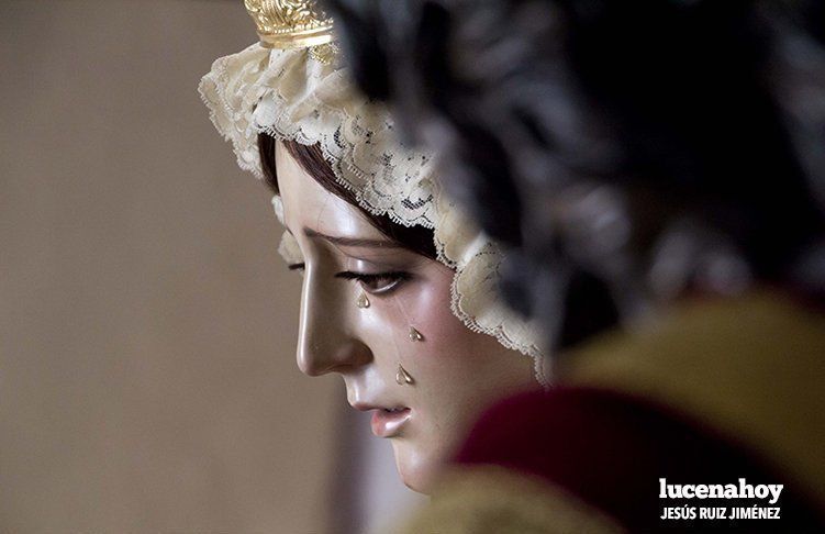 La Virgen del Divino Consuelo en su Besamanos, este año. La Virgen del Divino Consuelo en su Besamanos, este año.