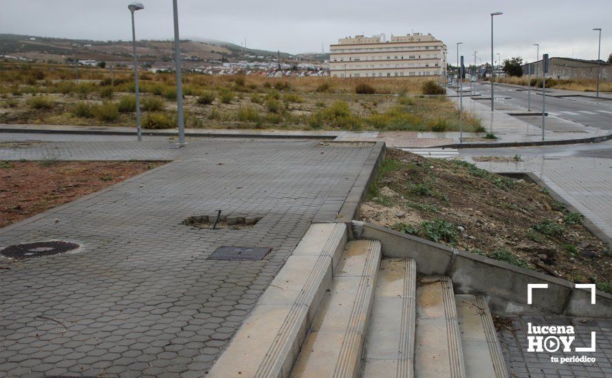 Terrenos sobre los que se ubicará la nueva zona verde del Zarpazo Terrenos sobre los que se ubicará la nueva zona verde del Zarpazo