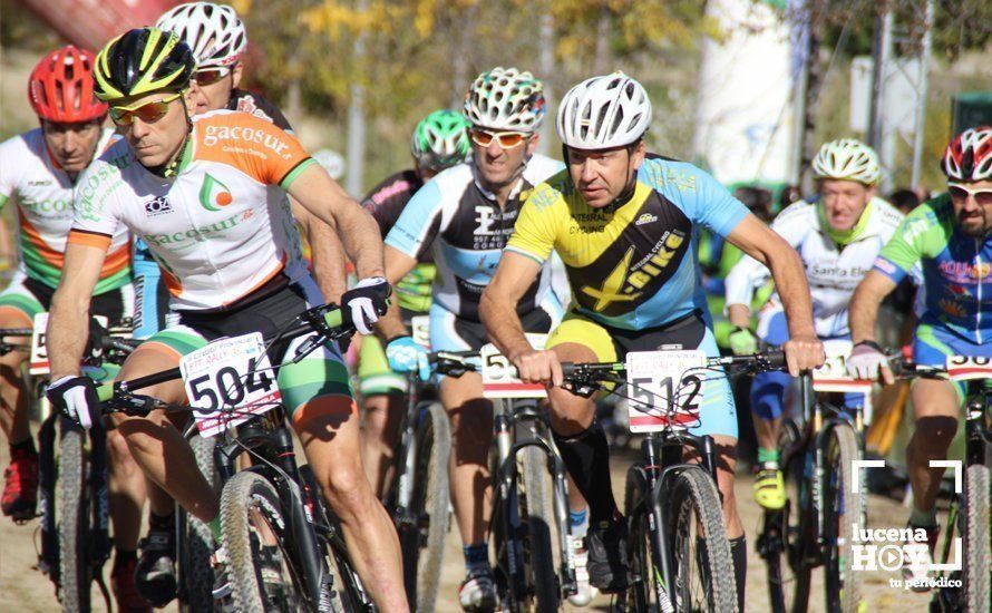 Salida de una de las mangas de este II Rally MTB Ciudad de Lucena Salida de una de las mangas de este II Rally MTB Ciudad de Lucena