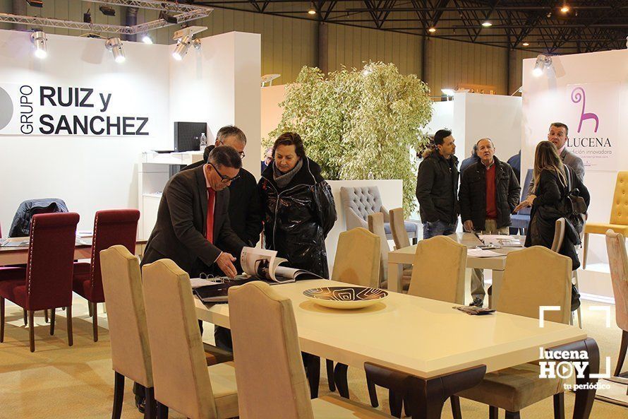 Zona de 'stands' de los expositores lucentinos Zona de 'stands' de los expositores lucentinos