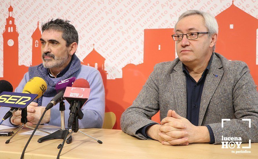 Miguel y Carlos Villa durante la rueda de prensa Miguel y Carlos Villa durante la rueda de prensa
