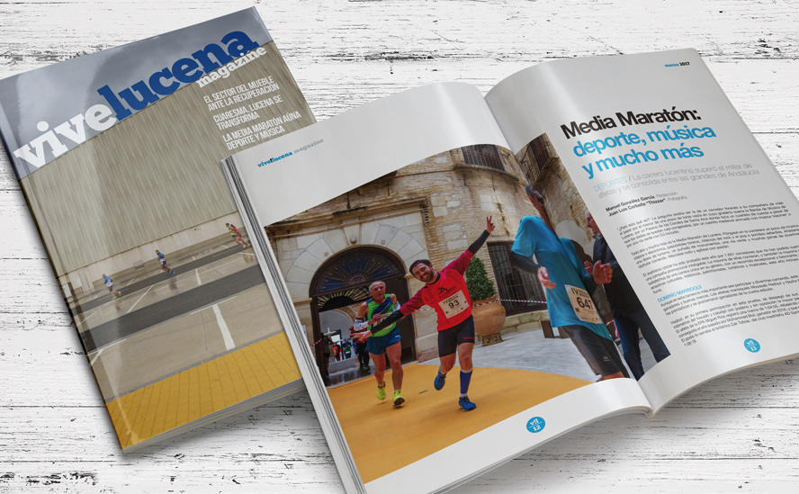 Portada y páginas interiores del número 13 de ViveLucena Magazine Portada y páginas interiores del número 13 de ViveLucena Magazine