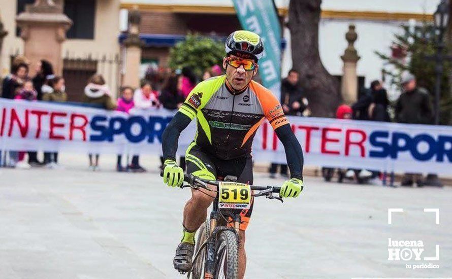 Paco Huertas,en una de las pruebas del Trofeo Apertura BTT de la Diputación de Málaga.