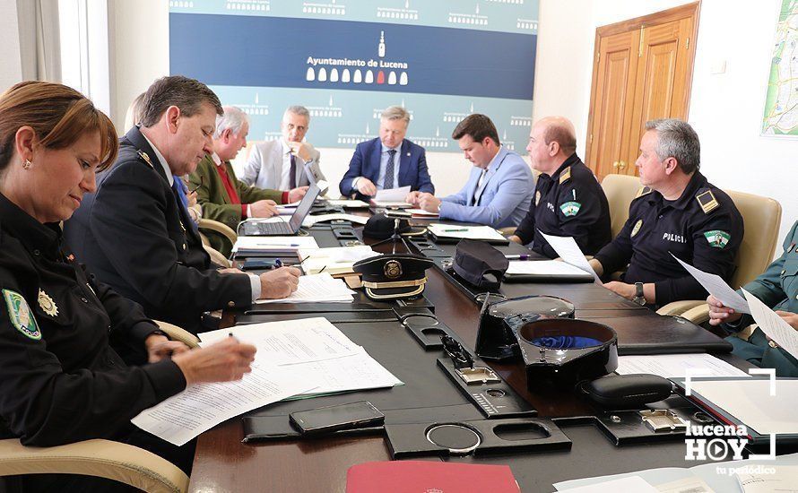 Un momento de la Junta Local de Seguridad, celebrada hoy en el Ayuntamiento de Lucena Un momento de la Junta Local de Seguridad, celebrada hoy en el Ayuntamiento de Lucena