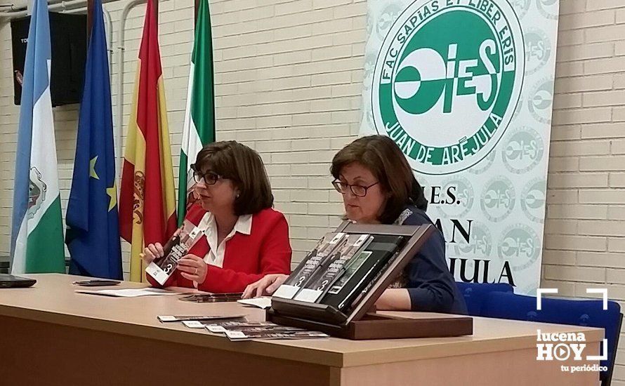 Carmen Anisa y Carmen Jurado durante la presentación del libro