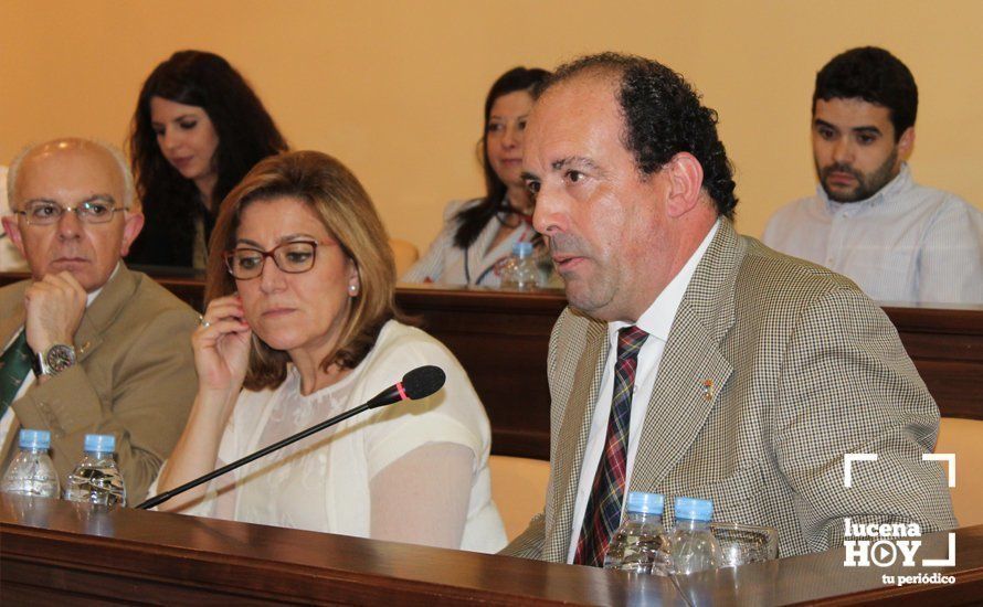 Paco Huertas durante una intervención en el pleno Paco Huertas durante una intervención en el pleno