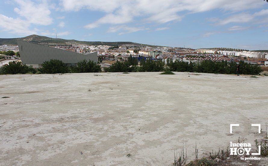 Terrenos que ocupará el parque de La Estación Terrenos que ocupará el parque de La Estación