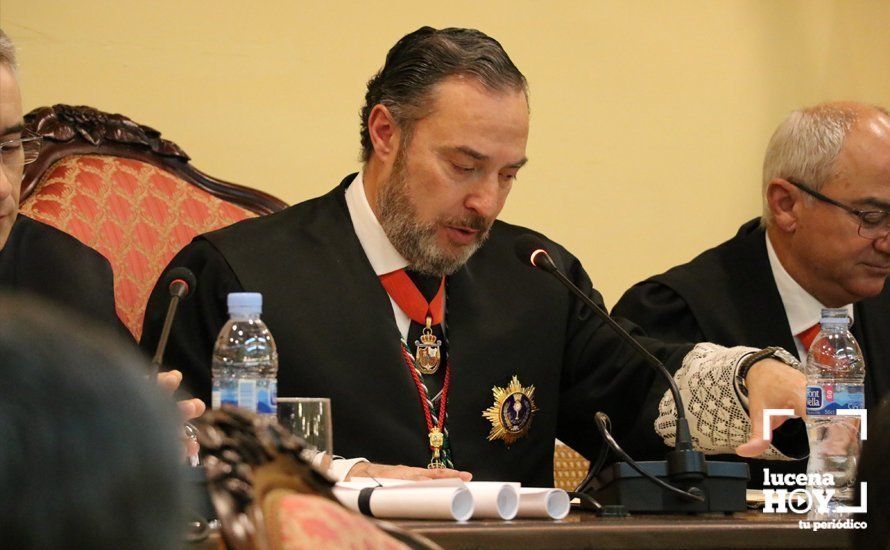 Diego Chacón Morales durante un acto del Colegio de Abogados de Lucena Diego Chacón Morales durante un acto del Colegio de Abogados de Lucena