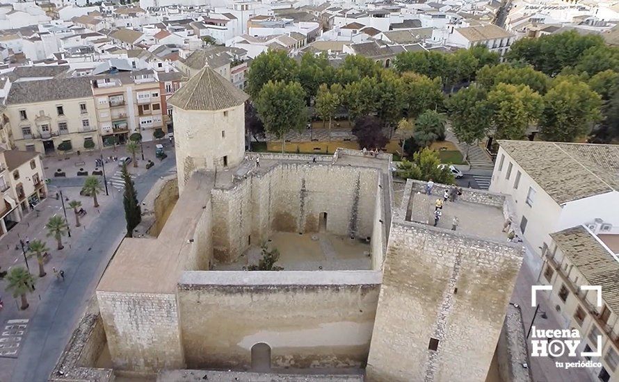 Vista aérea del Castillo de Lucena Vista aérea del Castillo de Lucena