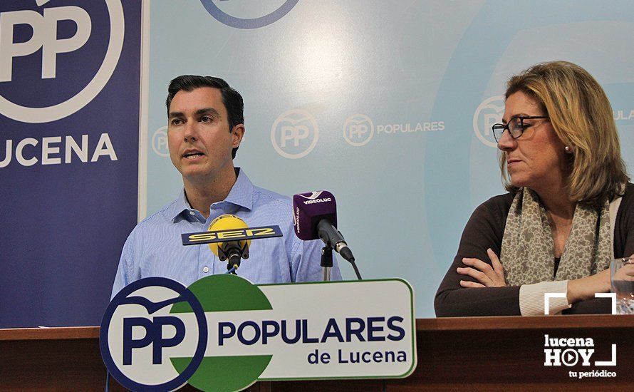 Charo Valverde y el portavoz de Educación de la nueva Junta Local del PP, Luis Luque Charo Valverde y el portavoz de Educación de la nueva Junta Local del PP, Luis Luque